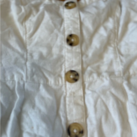 Abercrombie & Fitch White Linen Button Dress size XS summer dress - Picture 11 of 13